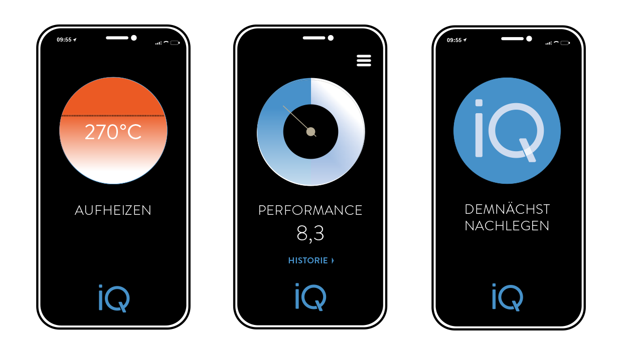 iQ App Screens